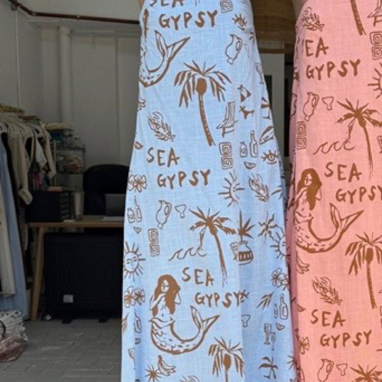 Georgie Strapless Tube Maxi Dress - Blue Sea Gypsy | By Frankie