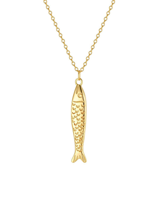 Sardine Necklace in 18k Gold | Malakai the Label