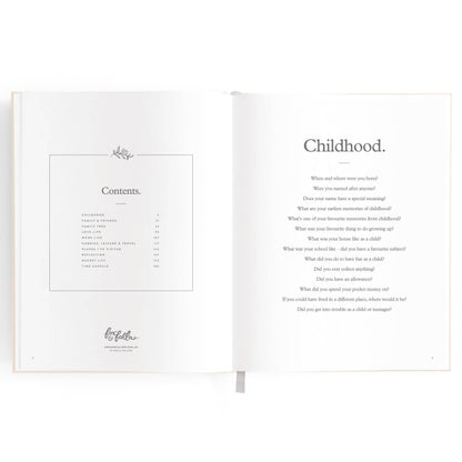 This Is My Story Memoir Journal Cream | Fox & Fallow