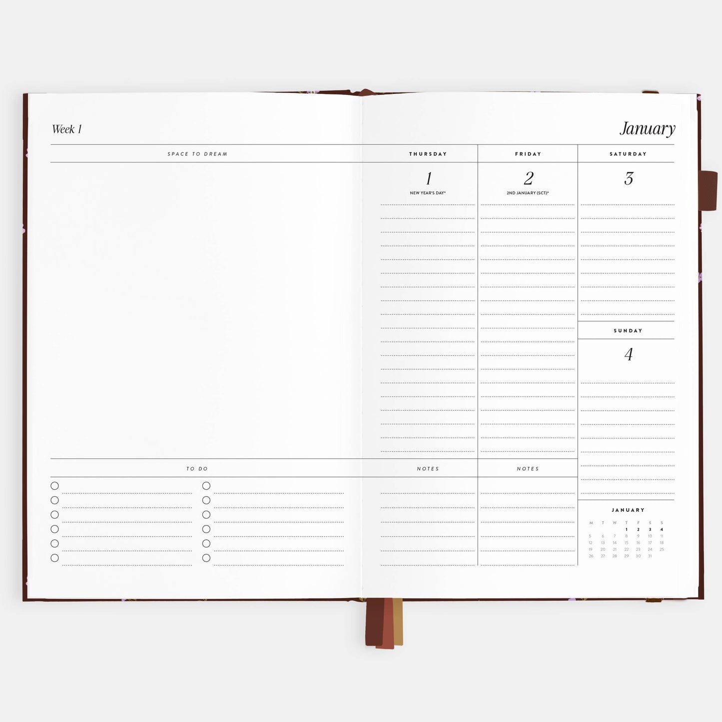 Fox & Fallow - 2026 Wisteria A5 Vertical Planner