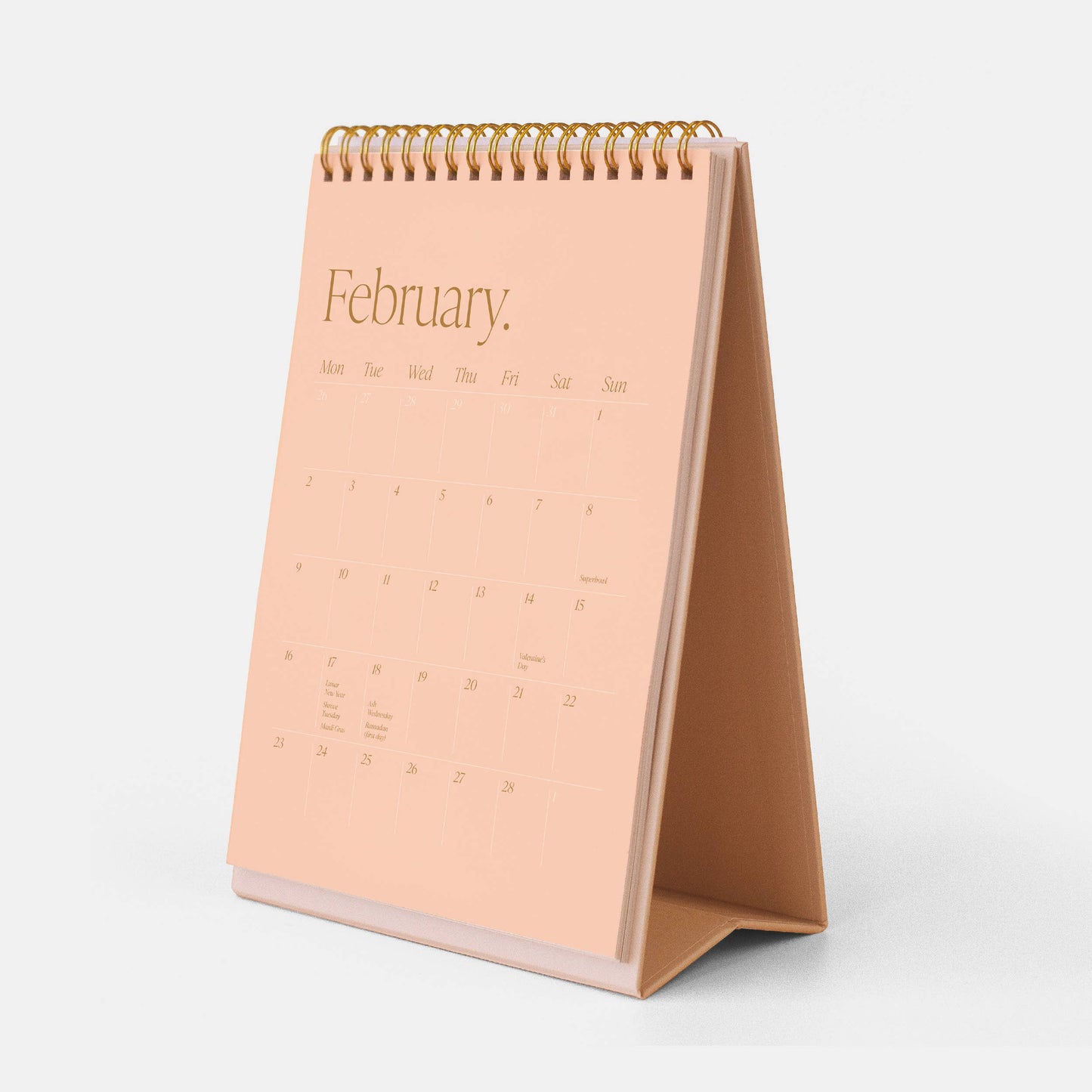 Fox & Fallow - 2026 Minimal Desk Calendar