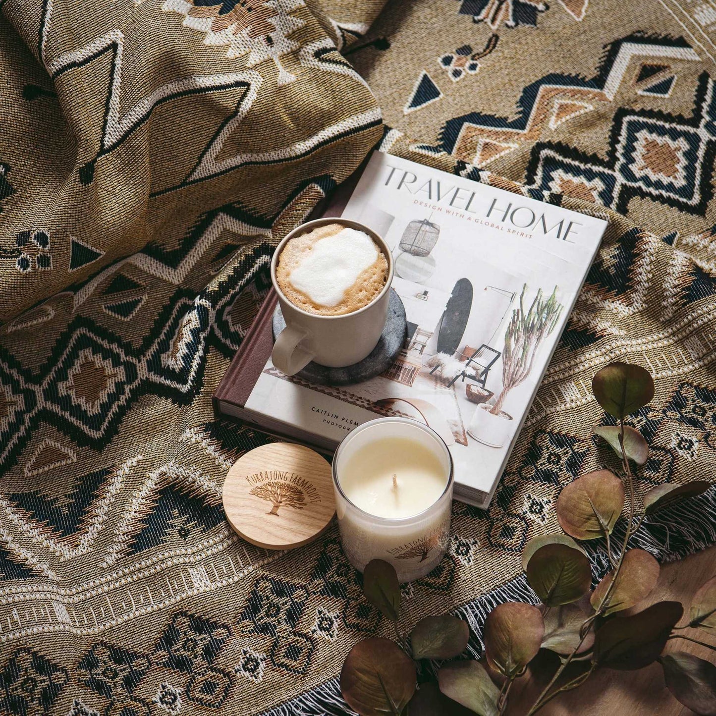 'Hey Jude' Woven Picnic Rug/Throw: Regular 130x160cm | HENDEER