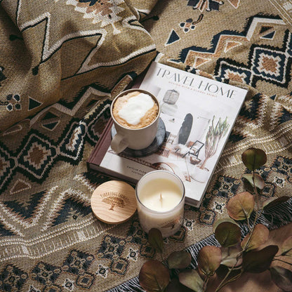 'Hey Jude' Woven Picnic Rug/Throw: Regular 130x160cm | HENDEER