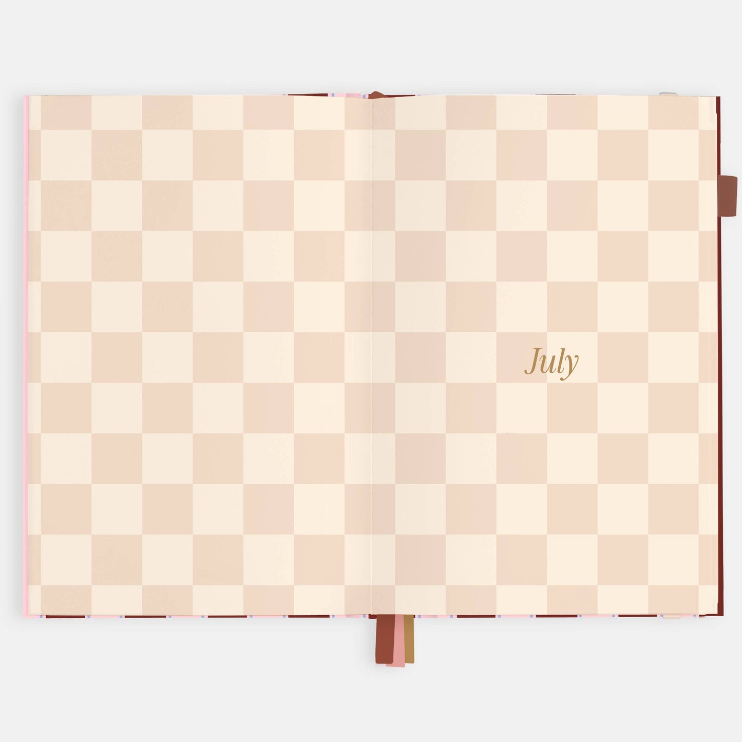Fox & Fallow - 2026 Burgundy Stripe A5 Vertical Planner