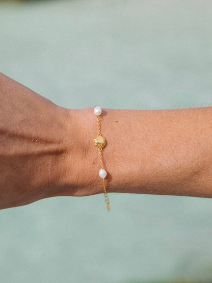 Paralia Palms Bracelet in 18k Gold | Malakai the Label