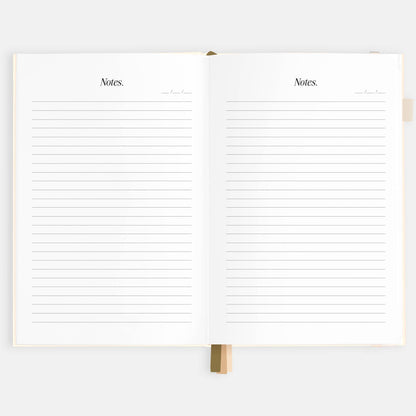 2026 Creme A5 Vertical Planner | Fox & Fallow