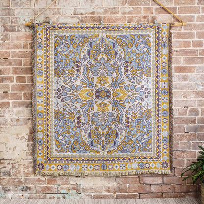 'Every Little Thing' Woven Picnic Rug/Throw: Large 170x200cm | HENDEER