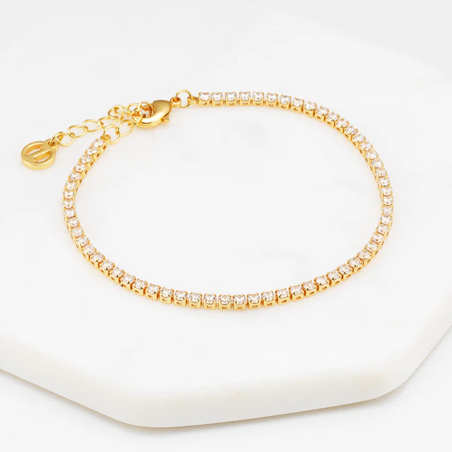 Isla Tennis Bracelet - Gold