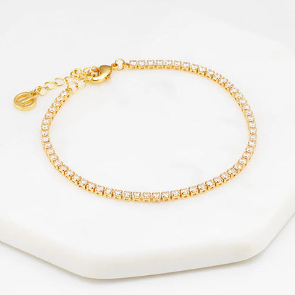 Isla Tennis Bracelet - Gold
