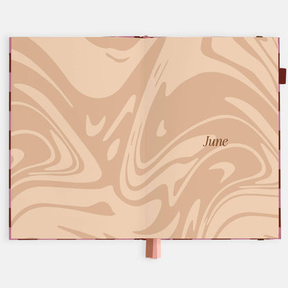 Fox & Fallow - 2026 Cherry Check A5 Horizontal Planner