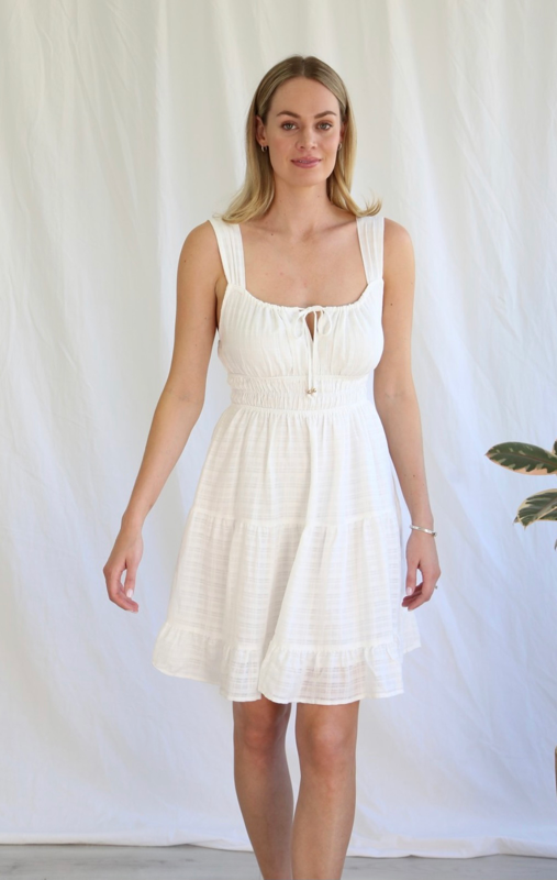 Angela Mini Dress - White