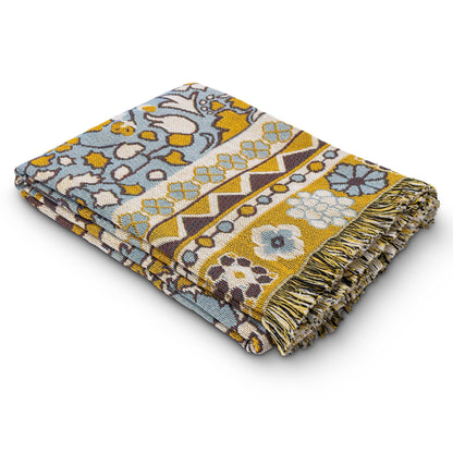 'Every Little Thing' Woven Picnic Rug/Throw: Large 170x200cm | HENDEER