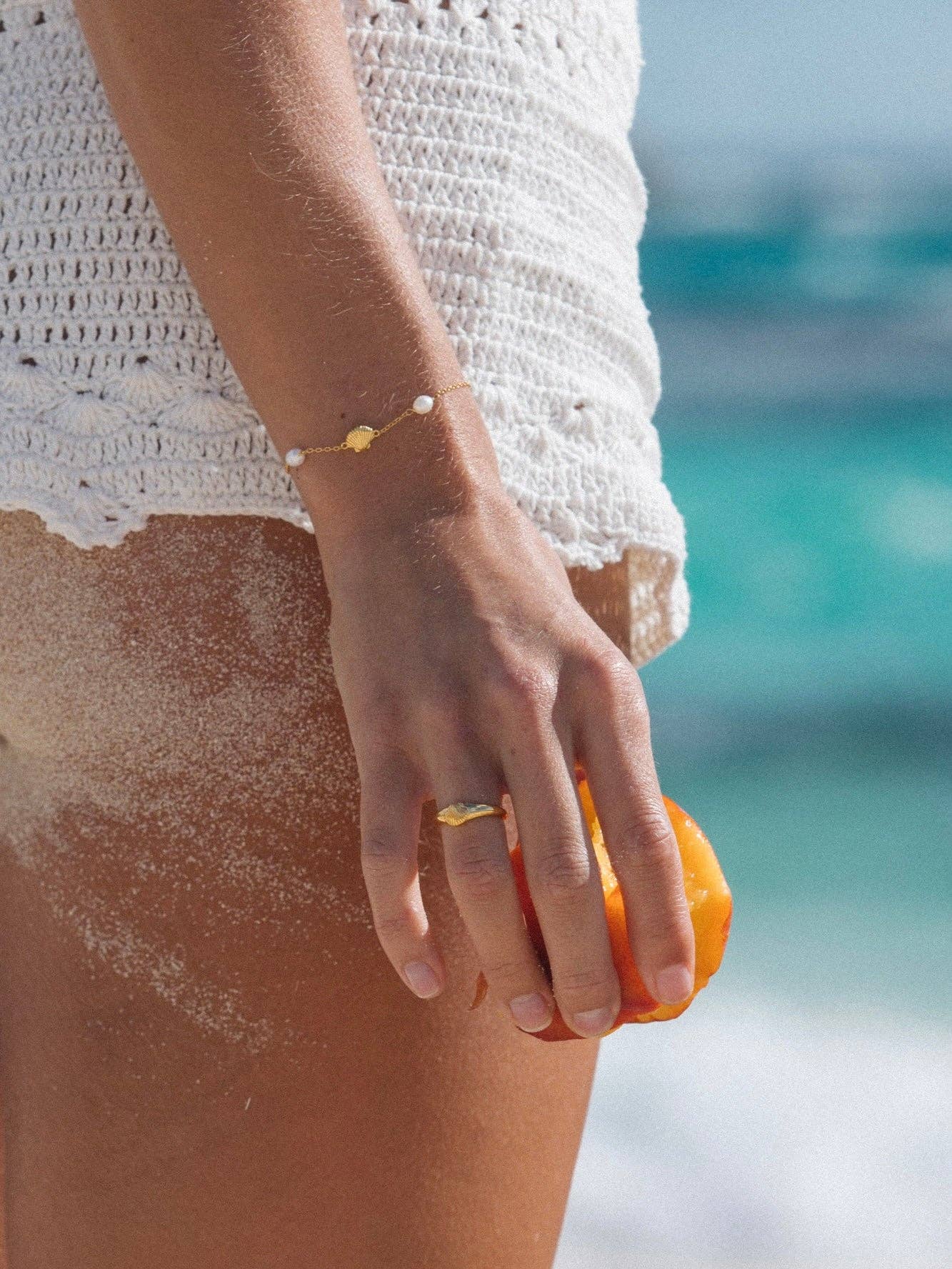 Paralia Palms Bracelet in 18k Gold | Malakai the Label
