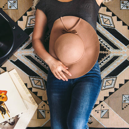 'Nowhere Man' Woven Picnic Rug/Throw: Large 170x200cm | HENDEER