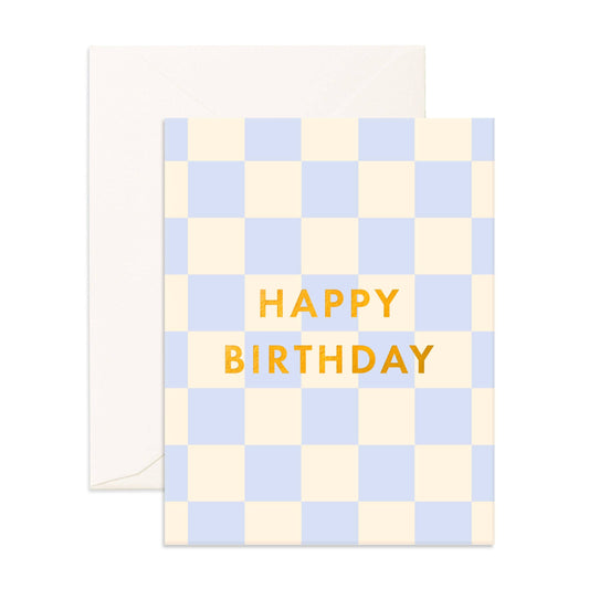 Fox & Fallow - Birthday Powder Check Greeting Card