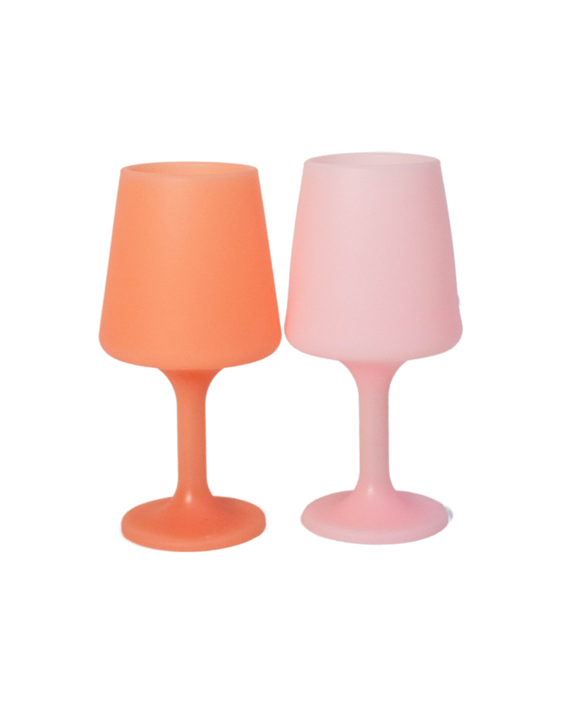 Porter Green - Peach + Petal | Swepp | Silicone Unbreakable Wine Glasses