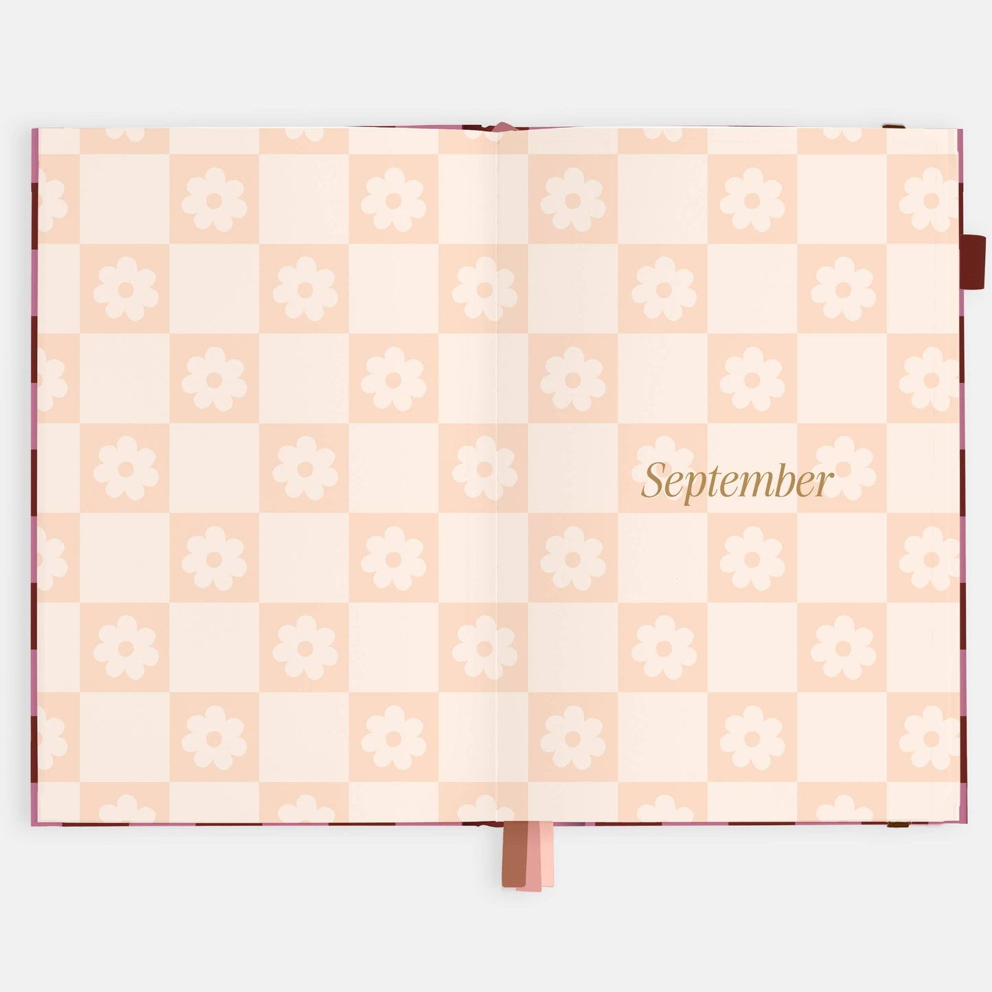 Fox & Fallow - 2026 Cherry Check A5 Horizontal Planner