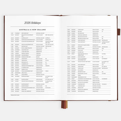 Fox & Fallow - 2026 Chocolate A5 Vertical Planner