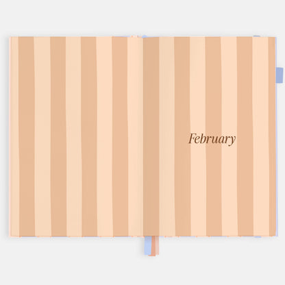 Fox & Fallow - 2026 Powder Stripe A5 Academic Vertical Planner