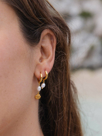 Cora Hoops in 18k Gold | Malakai the Label