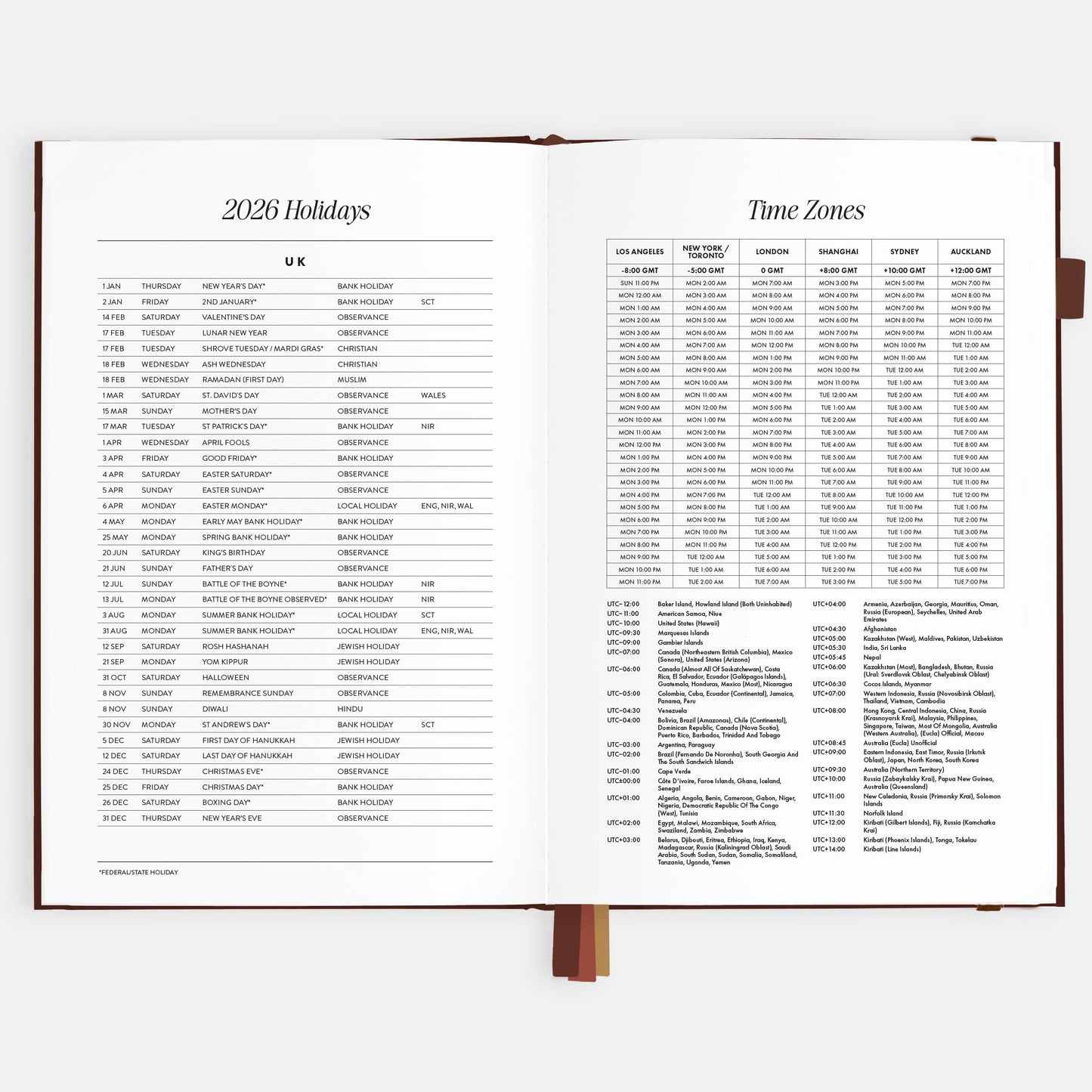 Fox & Fallow - 2026 Chocolate A5 Vertical Planner