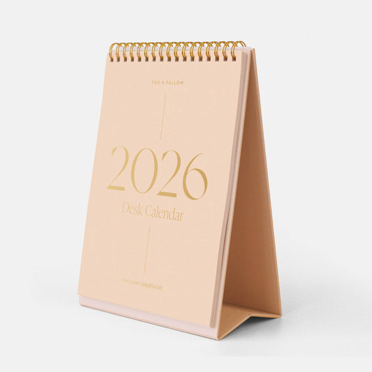Fox & Fallow - 2026 Minimal Desk Calendar
