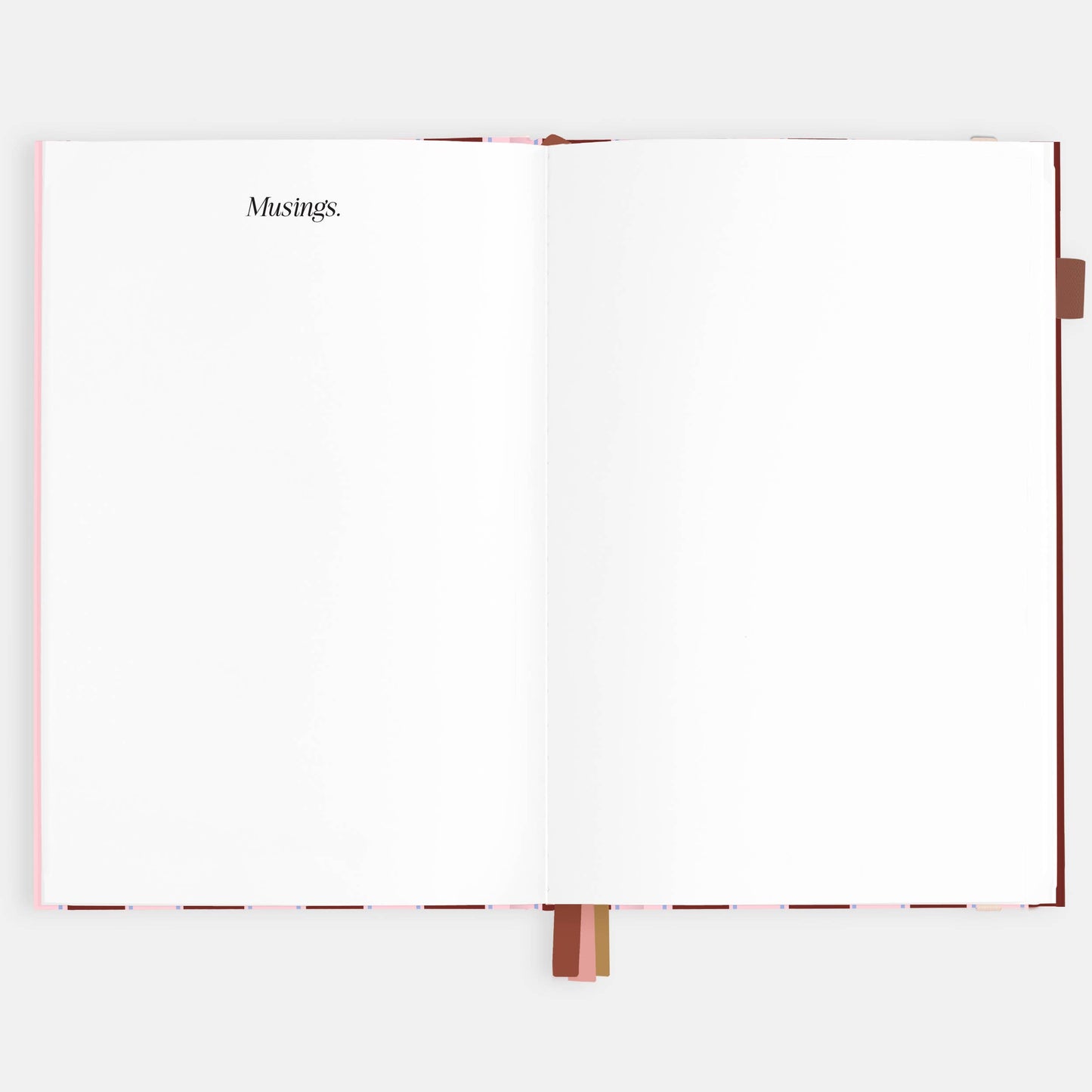 Fox & Fallow - 2026 Burgundy Stripe A5 Vertical Planner