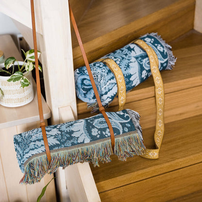‘Yesterday' Woven Picnic Rug/Throw: Regular 130x160cm | HENDEER