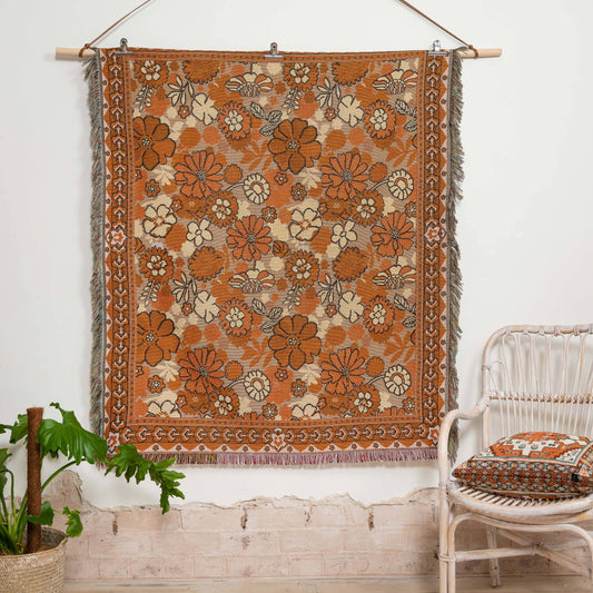 HENDEER - 'Penny Lane' Woven Picnic Rug/Throw