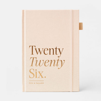 2026 Creme A5 Vertical Planner | Fox & Fallow
