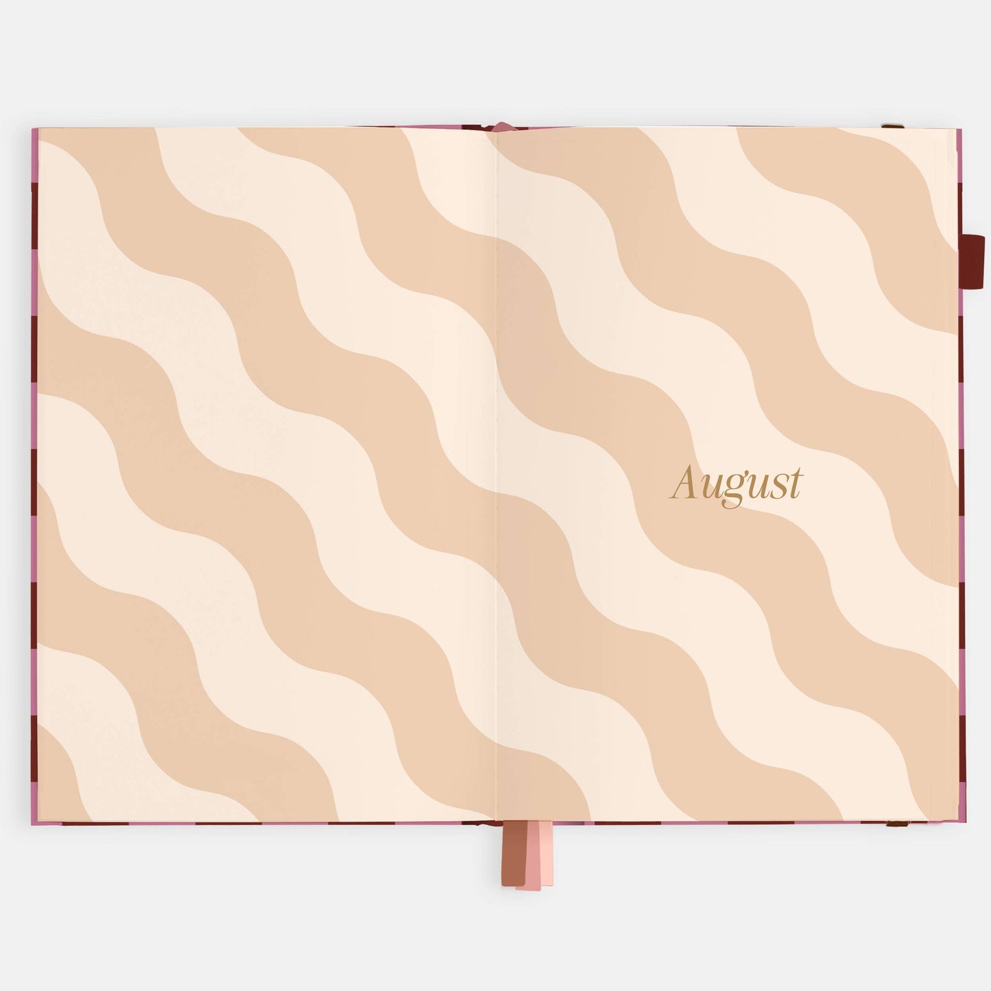 Fox & Fallow - 2026 Cherry Check A5 Horizontal Planner