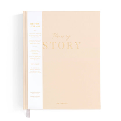 This Is My Story Memoir Journal Cream | Fox & Fallow
