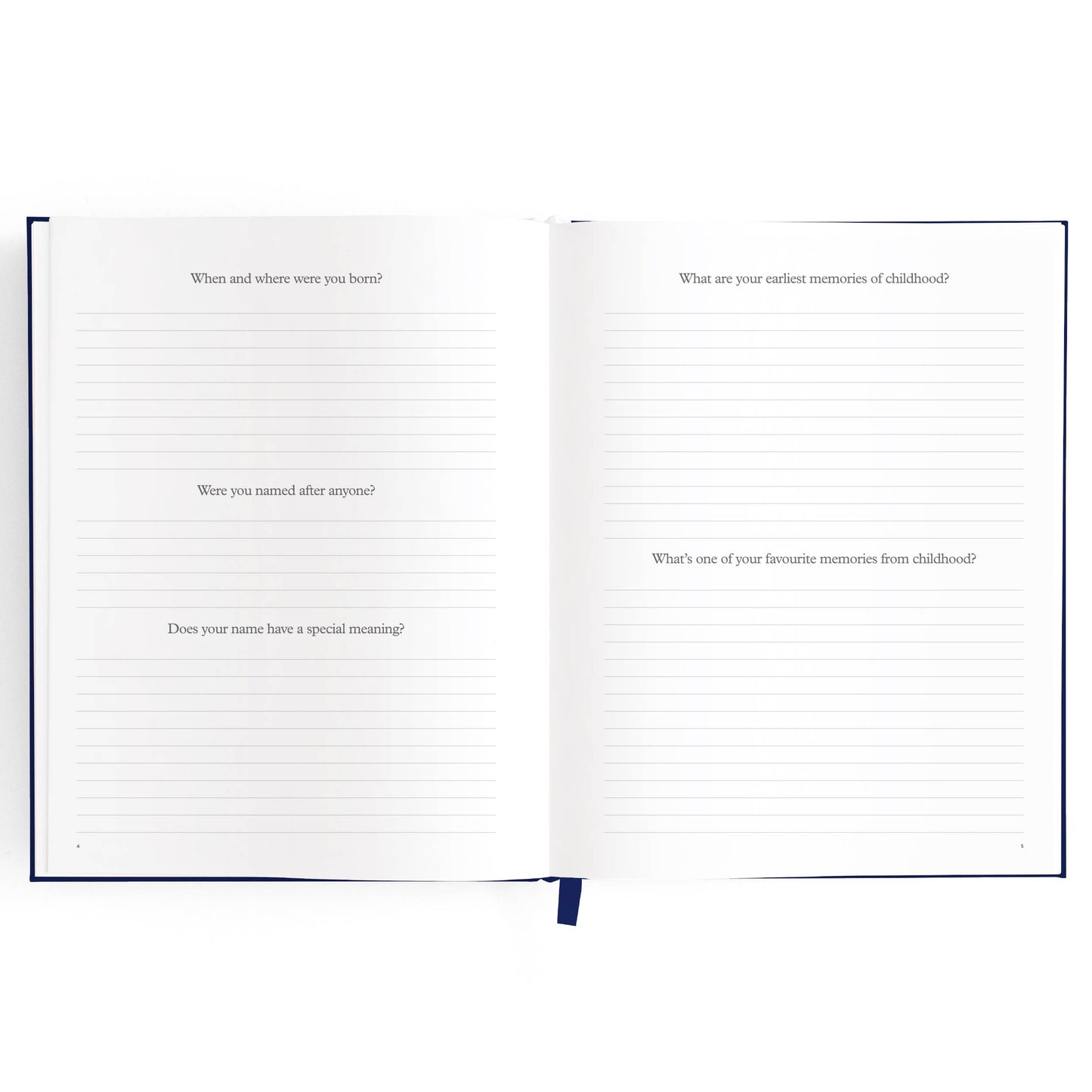 This Is My Story Memoir Journal Navy | Fox & Fallow