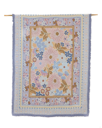 Sunni Scenes - Lavender - Picnic Beach Throw Rug - XL