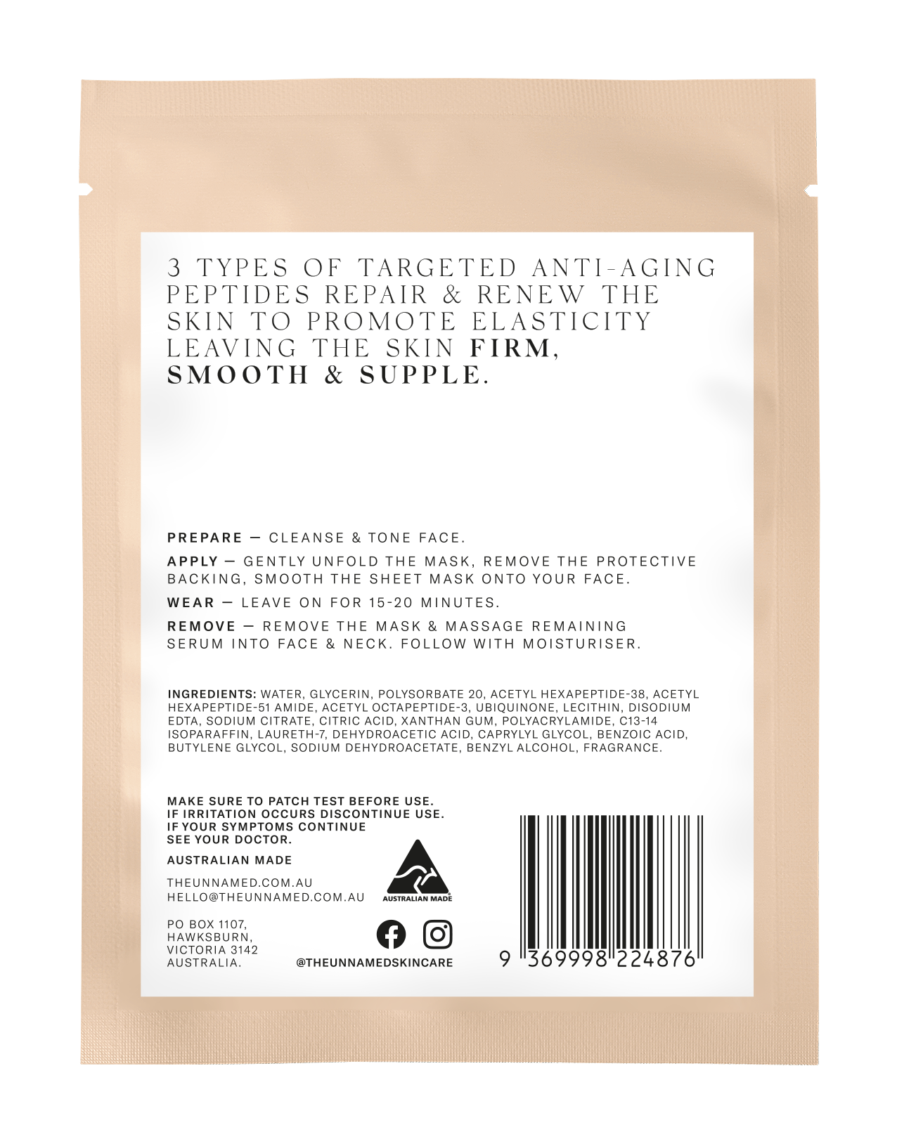 The Unnamed - Firming & Anti-Aging Sheet Mask