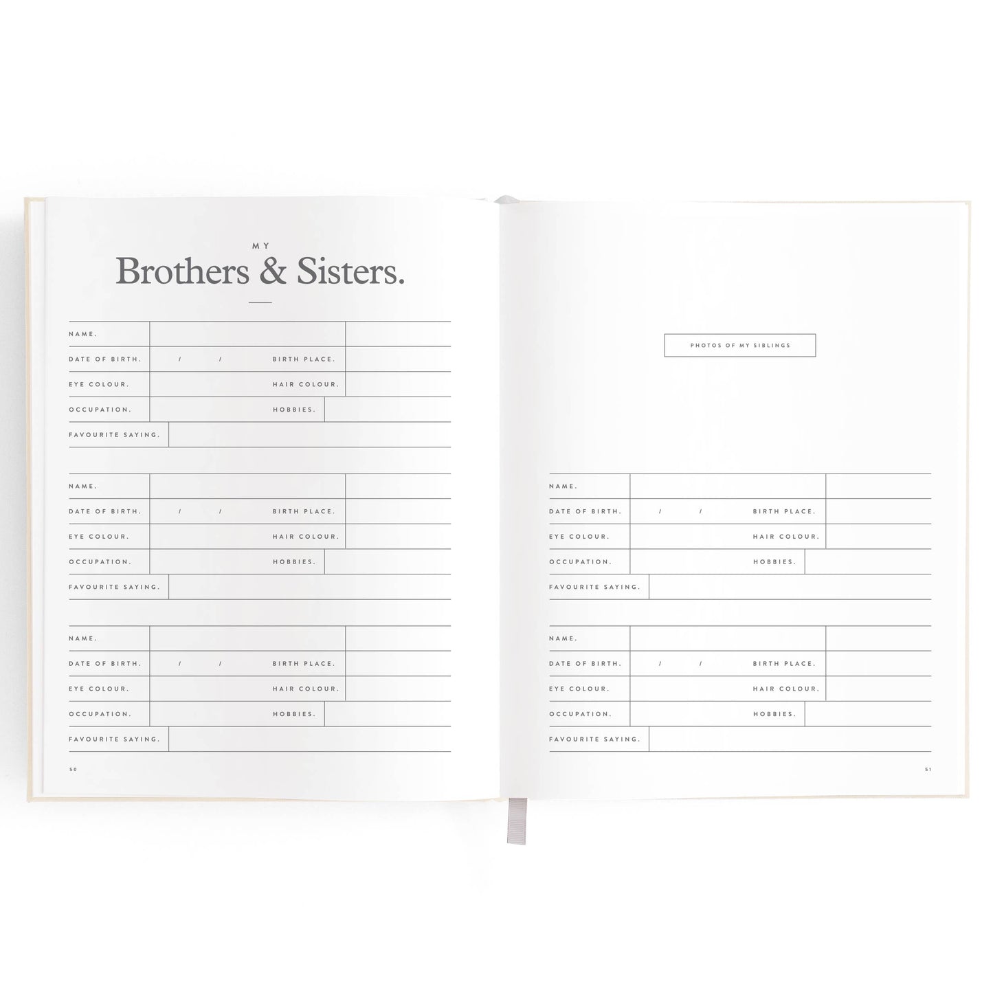 This Is My Story Memoir Journal Cream | Fox & Fallow