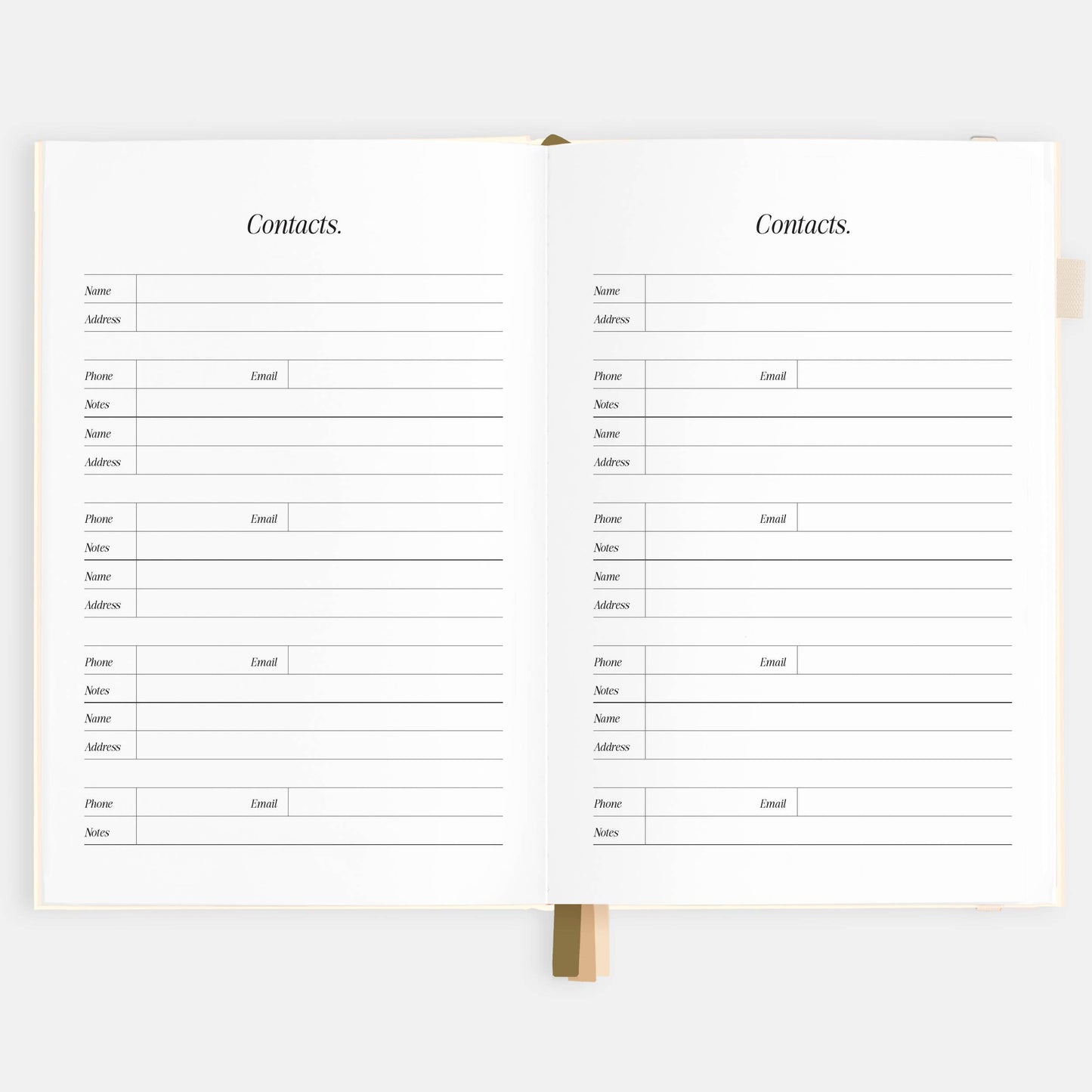 2026 Creme A5 Vertical Planner | Fox & Fallow