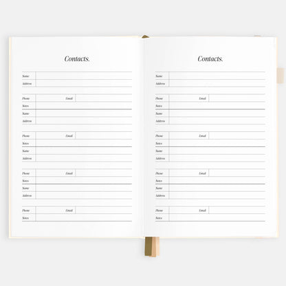 2026 Creme A5 Vertical Planner | Fox & Fallow