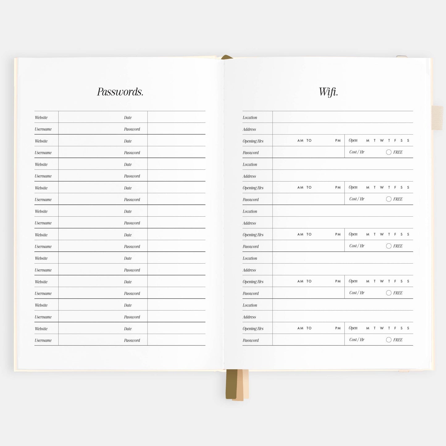 2026 Creme A5 Vertical Planner | Fox & Fallow
