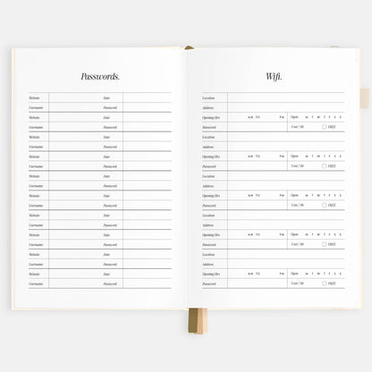 2026 Creme A5 Vertical Planner | Fox & Fallow
