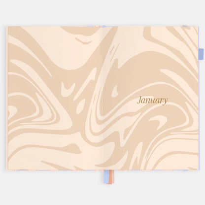 Fox & Fallow - 2026 Powder Stripe A5 Academic Vertical Planner