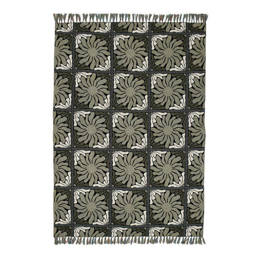 Bambury - Zinnia Throw Blanket - Moss