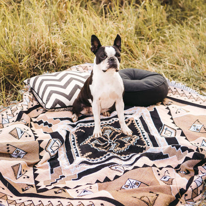 'Nowhere Man' Woven Picnic Rug/Throw: Large 170x200cm | HENDEER