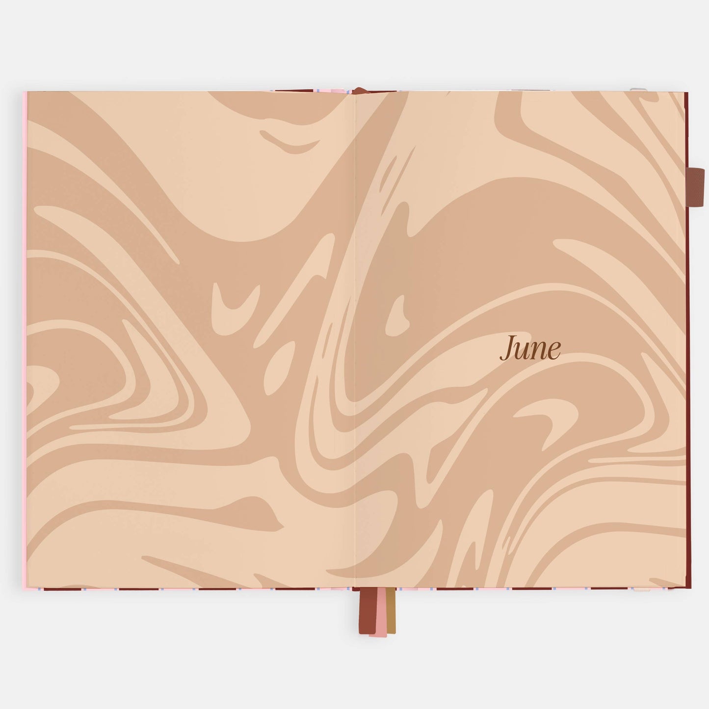 Fox & Fallow - 2026 Burgundy Stripe A5 Vertical Planner