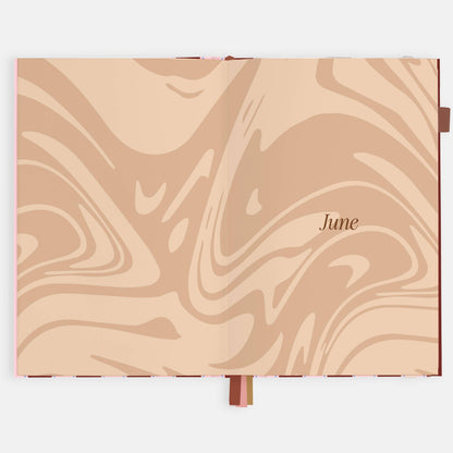 Fox & Fallow - 2026 Burgundy Stripe A5 Vertical Planner
