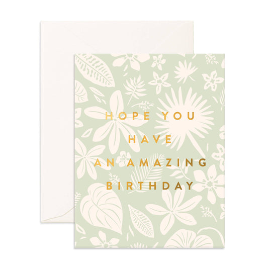 Fox & Fallow - Amazing Birthday Zanzibar Greeting Card