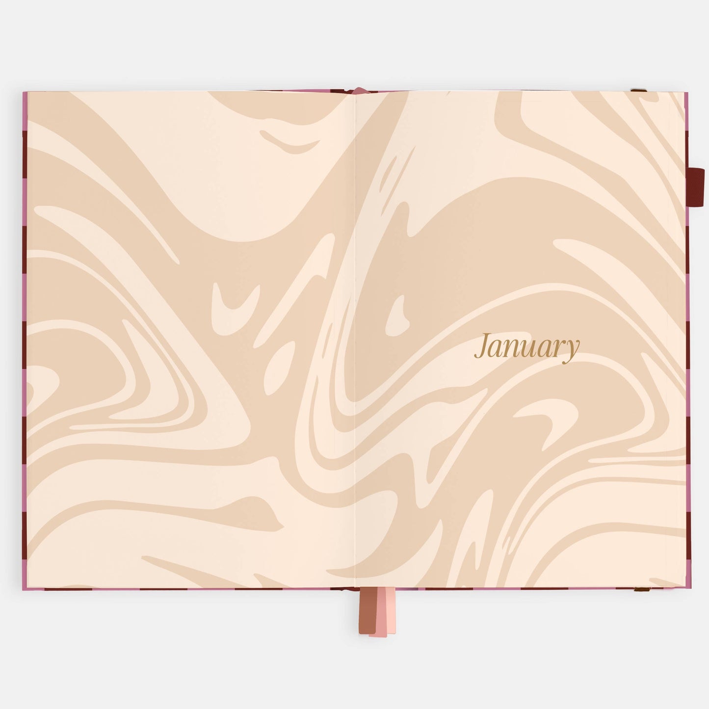 Fox & Fallow - 2026 Cherry Check A5 Horizontal Planner