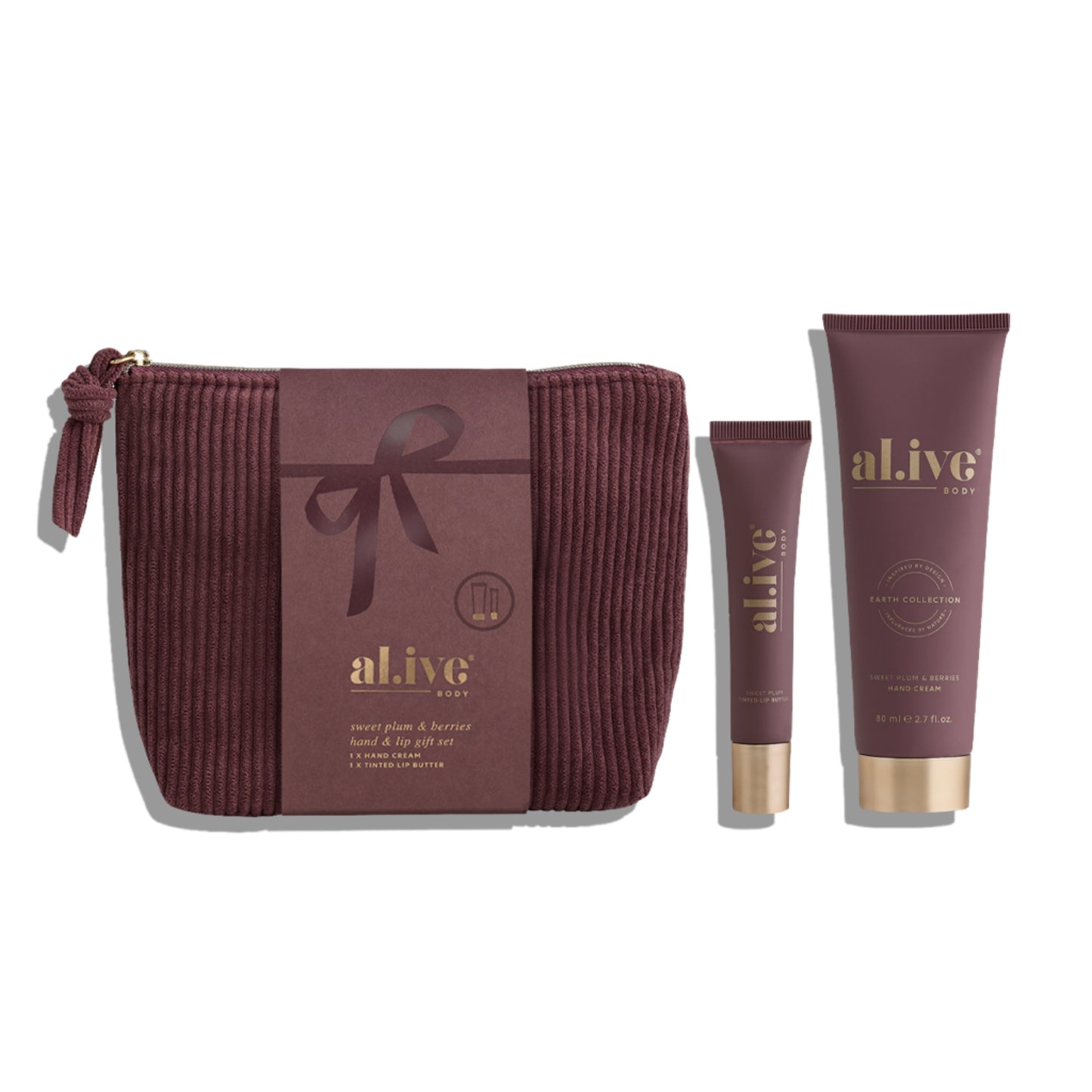 hand & lip gift set SWEET PLUM & BERRIES | Al.ive