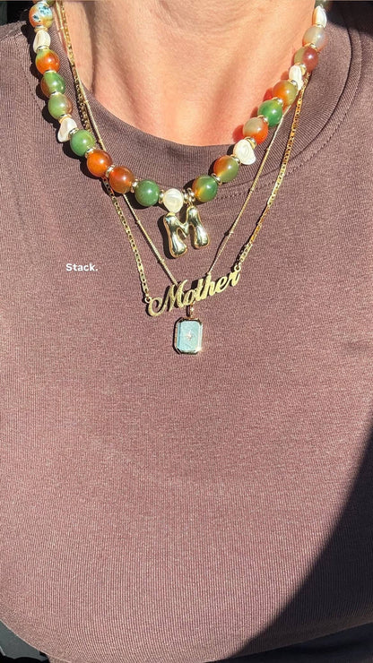 Mother Necklace 18k Gold Plated