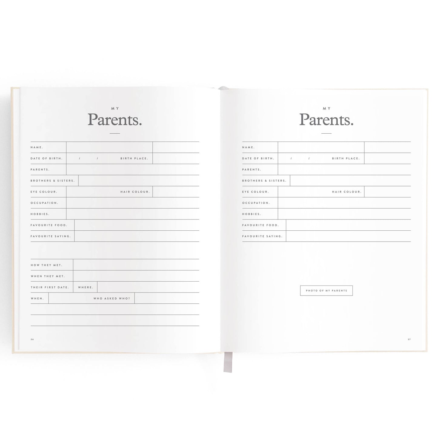 This Is My Story Memoir Journal Cream | Fox & Fallow